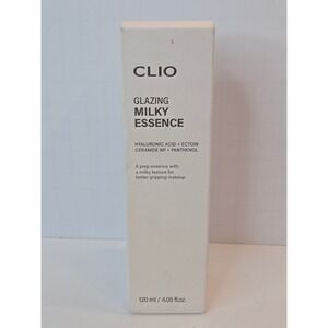 CLIO Glazing Milky Essence 120ml Hydrating Prep Toner w/Hyaluronic Acid SEALED